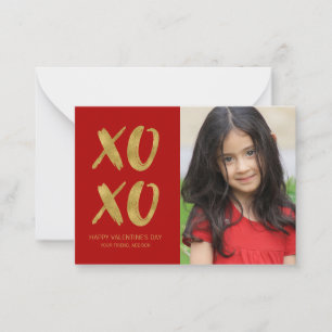 Goldschmied XOXO Klasse Valentine Karte