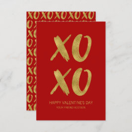 Goldschmied XOXO Klasse Valentine Karte