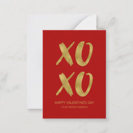 Goldschmied XOXO Klasse Valentine Karte