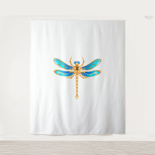 Goldschmuck-Libelleninsekt-Vip-Fundus-Vektorbild Wandteppich