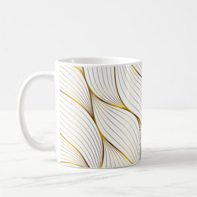 Goldschmuckblatt Kaffeetasse (Links)