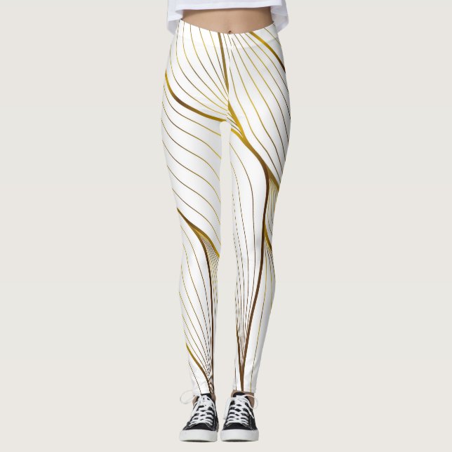 Goldschmuckblatt Leggings (Vorderseite)