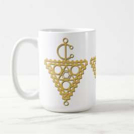 Goldschmucksymbol Kaffeetasse