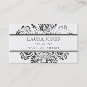 GOLDSchmutz-Damast bilden Künstler-Visitenkarte Visitenkarte