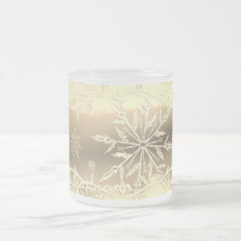 Goldschneeflocke mattierte Tasse