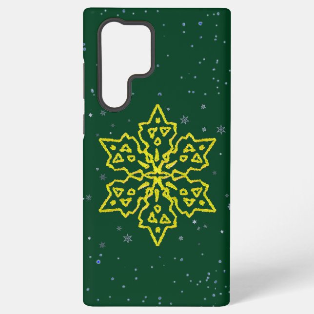 Goldschneeflocke Samsung Galaxy Hülle (Rückseite)