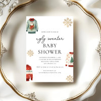 Goldschneeflocke | Winter Ugly Sweater Baby Dusche