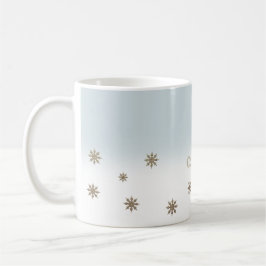 Goldschneeflocken Individuelle Name Weihnachtsgesc Tasse