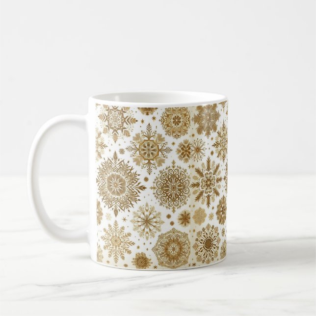Goldschneeflocken Kaffeetasse (Links)