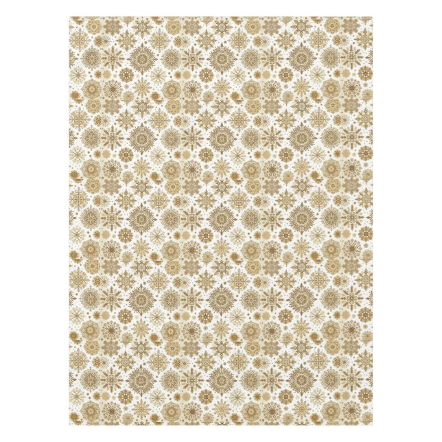 Goldschneeflocken Tischdecke (Vorderseite)
