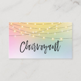 *~* Goldschnur beleuchtet Hellseher-Leser-Pastell Visitenkarte