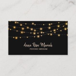 *~* Goldschnur beleuchtet Yoga-psychisches Medium Visitenkarte