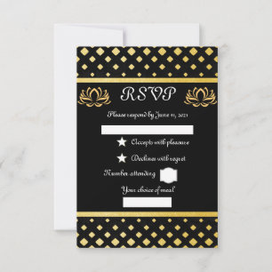 goldschwarz RSVP karte