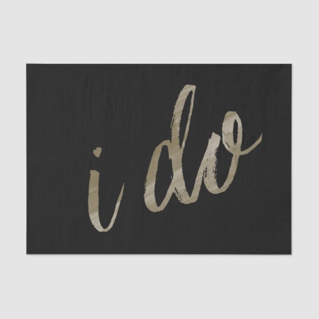 Goldschwarze Farbe I Seidenpapier (Vorderseite)