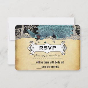 Goldschwarzer Aqua-Vintager Pfauenwald