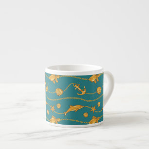Goldseemuster Espressotasse