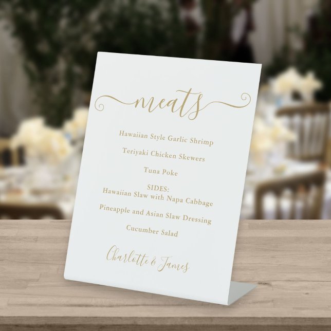 Goldsignatur-Skript für das Menü Lebensmittel Sockelschild (Von Creator hochgeladen)