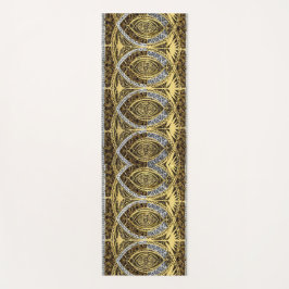 Goldsilber- und Onyx-Wirbel Yogamatte