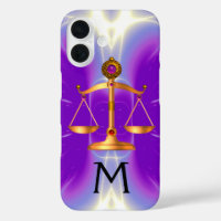 GOLDSKALEN MIT GEM STONES MONOGRAM Pink