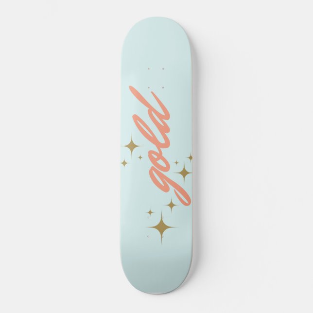 Goldskateboard Skateboard (Vorderseite)
