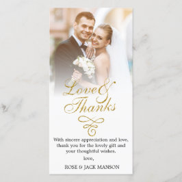 Goldskripthochzeit danke