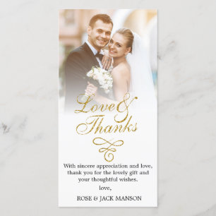 Goldskripthochzeit danke