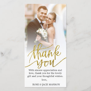 Goldskripthochzeit danke