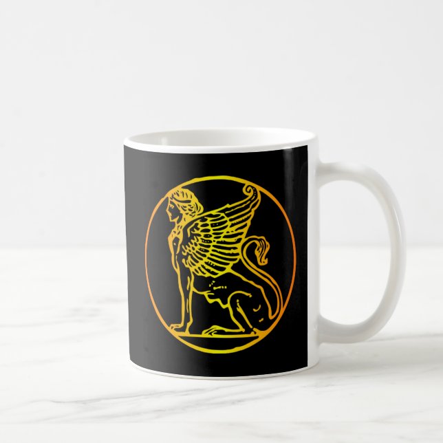 Goldsphinx Kaffeetasse (Rechts)