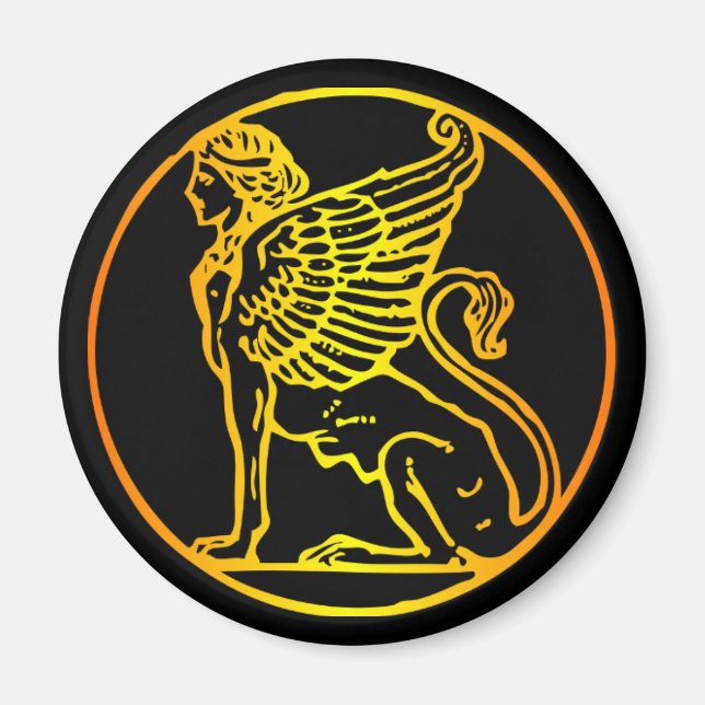 Goldsphinx Magnet (Vorne)