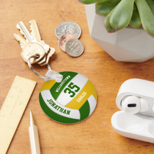 Goldsportteam aus Grün/Grün/Grün/Grün Schlüsselanhänger