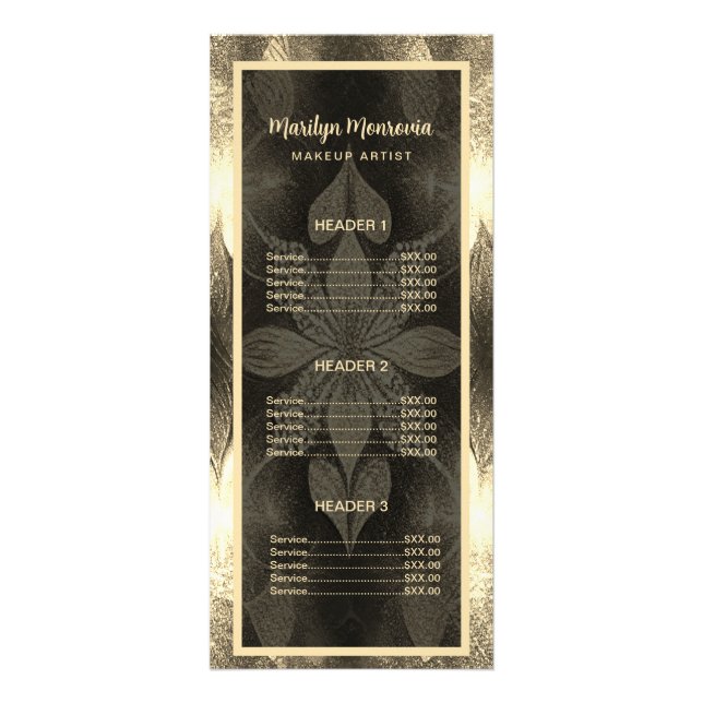 Goldstar Beauty Salon Werbekarte (Vorne)