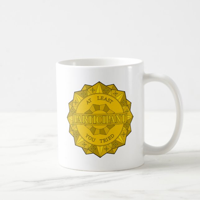 Goldstar für die Teilnahme Tasse (Rechts)