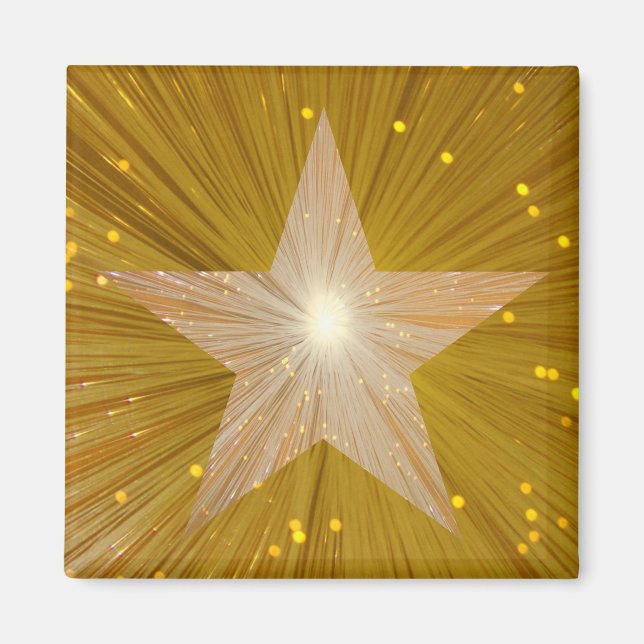 Goldstar-Kühlschrankmagnet Magnet (Vorne)