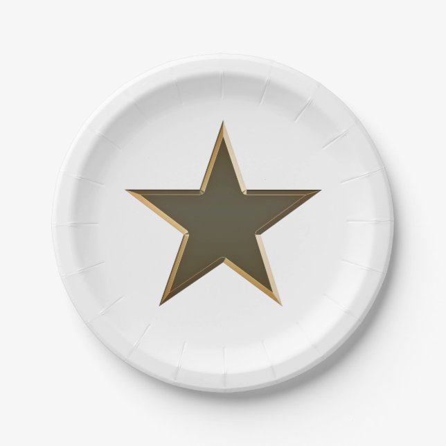 Goldstar patriotica pappteller (Vorderseite)