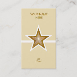 Goldstar-Visitenkarte Visitenkarte