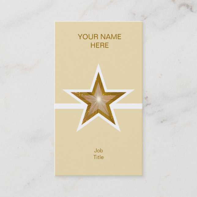 Goldstar-Visitenkarte Visitenkarte (Vorderseite)
