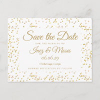 Goldstaub Confetti Save the Date