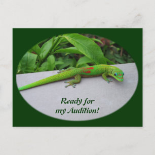 Goldstaub-Tag-Gecko – Vorsprechen und einen Gecko Postkarte