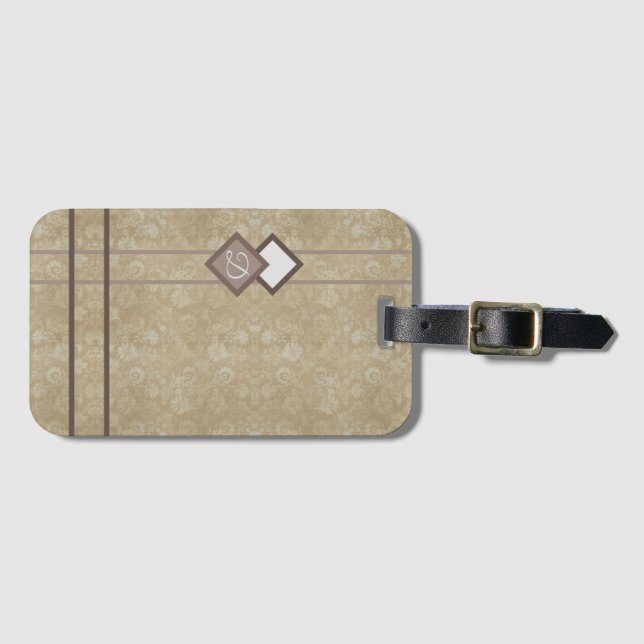 Goldstaube Gepäckanhänger (Vorderseite (Horizontal))