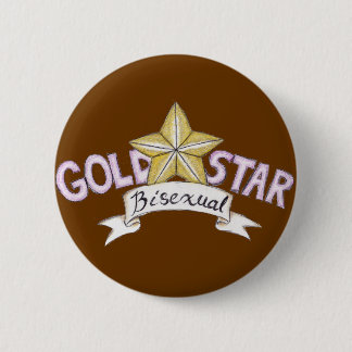 Goldstern-bisexueller Knopf Button