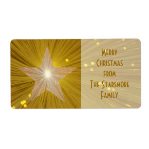 Goldstern-"Familien" Geschenk-Umbauaufkleber groß