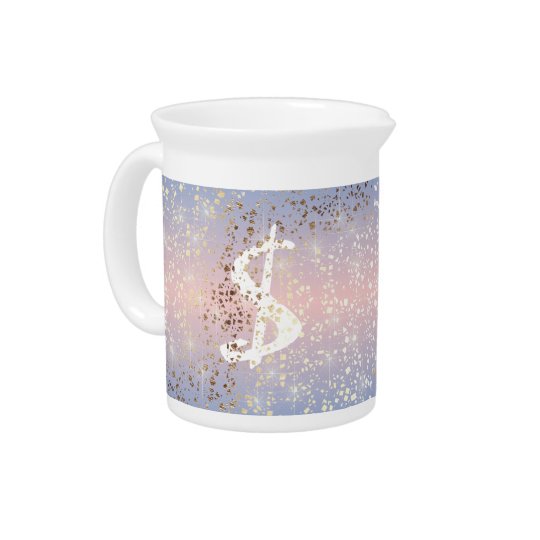 Goldstern-Folien-Schein-Rosen-Quarzserenity-Blau Getränke Pitcher