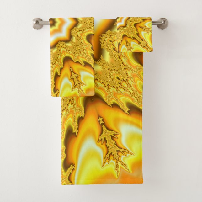 Goldstern-Fraktal-Bad-Tuch-Set Badhandtuch Set (Insitu)