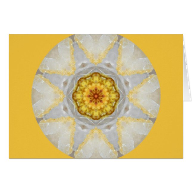 Goldstern-Mandala (Vorderseite (Horizontal))