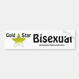 Goldsternbisexual-Autoaufkleber Autoaufkleber