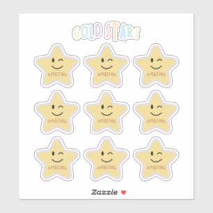 Goldsterne Aufkleber