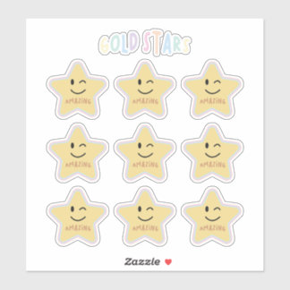 Goldsterne Aufkleber