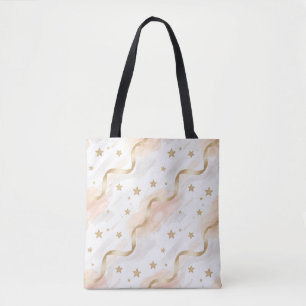 Goldsterne & Rosafarbenes Wasserfarben-Stil-Totes-