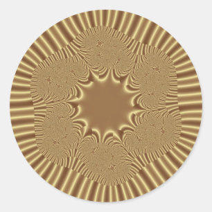 Goldsterne Runder Aufkleber