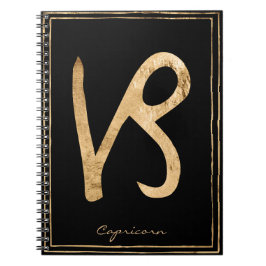 Goldstilisierte Astrologie aus Hartkorn Notizblock